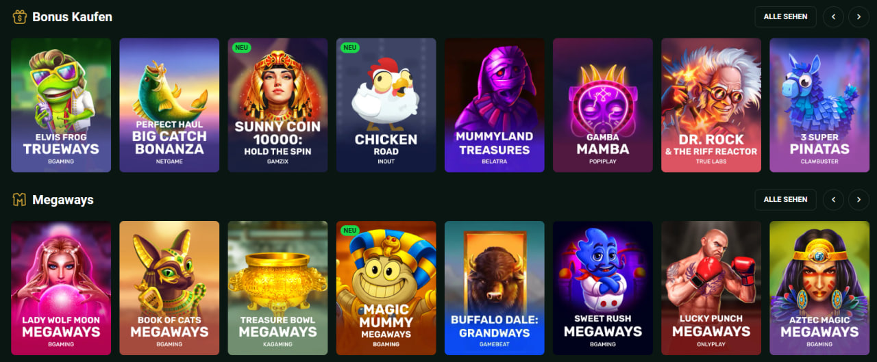 Spielkatalog Was deutsche Spieler zu erwarten haben